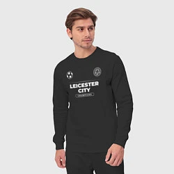 Костюм хлопковый мужской Leicester City Форма Чемпионов, цвет: черный — фото 2