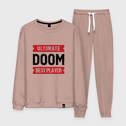Костюм хлопковый мужской Doom Ultimate, цвет: пыльно-розовый