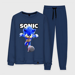 Костюм хлопковый мужской Sonic the Hedgehog 2022, цвет: тёмно-синий