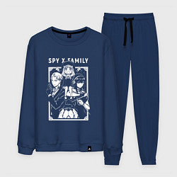 Костюм хлопковый мужской СЕМЬЯ ШПИОНА SPY X FAMILY ANIME, цвет: тёмно-синий