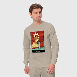 Костюм хлопковый мужской Звезда карта Таро The Star Tarot Card, цвет: миндальный — фото 2