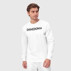 Костюм хлопковый мужской Shinedown лого, цвет: белый — фото 2