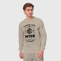 Костюм хлопковый мужской Inter: Football Club Number 1 Legendary, цвет: миндальный — фото 2