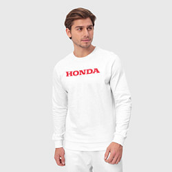 Костюм хлопковый мужской HONDA ХОНДА LOGO спина, цвет: белый — фото 2