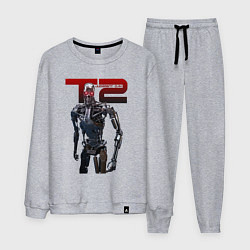 Костюм хлопковый мужской Terminator 2 - T800, цвет: меланж