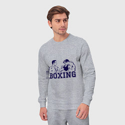Костюм хлопковый мужской Бокс Boxing is cool, цвет: меланж — фото 2