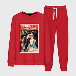 Костюм хлопковый мужской Poster Harry Houdini Episode Ten, цвет: красный