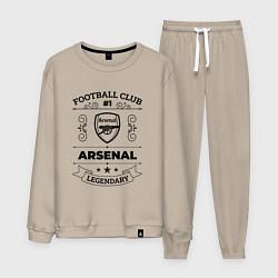 Костюм хлопковый мужской Arsenal: Football Club Number 1 Legendary, цвет: миндальный