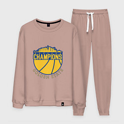 Костюм хлопковый мужской Golden State Champs, цвет: пыльно-розовый