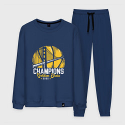 Костюм хлопковый мужской Golden State - Champs, цвет: тёмно-синий