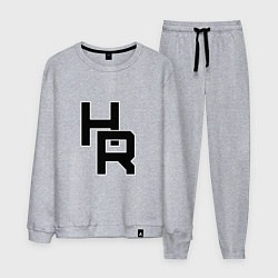 Костюм хлопковый мужской HR плетение, цвет: меланж