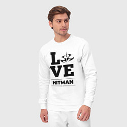 Костюм хлопковый мужской Hitman Love Classic, цвет: белый — фото 2