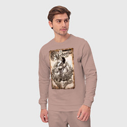 Костюм хлопковый мужской Lady Mechanika, цвет: пыльно-розовый — фото 2