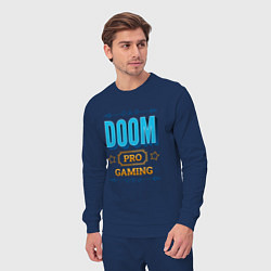 Костюм хлопковый мужской Игра Doom pro gaming, цвет: тёмно-синий — фото 2