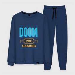 Костюм хлопковый мужской Игра Doom pro gaming, цвет: тёмно-синий