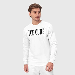 Костюм хлопковый мужской Ice Cube - logo, цвет: белый — фото 2