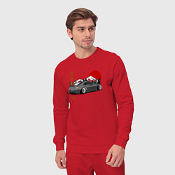 Костюм хлопковый мужской Nissan 350Z Back View, цвет: красный — фото 2