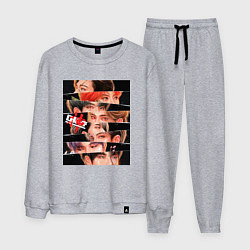 Костюм хлопковый мужской Stray Kids eyes, цвет: меланж