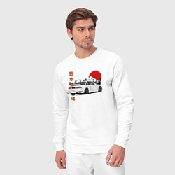 Костюм хлопковый мужской Nissan Silvia S14 Sr20 Japan Car, цвет: белый — фото 2