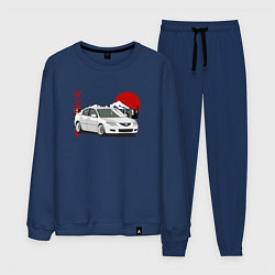 Костюм хлопковый мужской Mazda 3 bk JDM Retro, цвет: тёмно-синий
