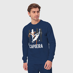Костюм хлопковый мужской Capoeira - contactless combat, цвет: тёмно-синий — фото 2