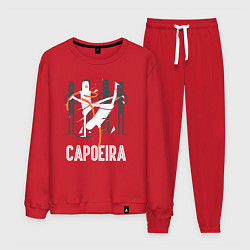 Костюм хлопковый мужской Capoeira - contactless combat, цвет: красный