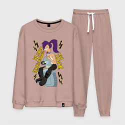 Костюм хлопковый мужской Benders brains, цвет: пыльно-розовый