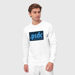 Костюм хлопковый мужской Adobe Cloud Technologies PSDC - Полный Пипец, цвет: белый — фото 2