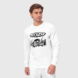 Костюм хлопковый мужской Offroad, цвет: белый — фото 2