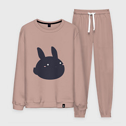 Костюм хлопковый мужской Черный кролик - минимализм, цвет: пыльно-розовый