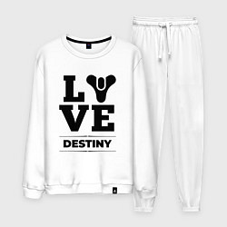 Костюм хлопковый мужской Destiny love classic, цвет: белый