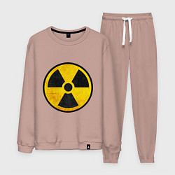 Костюм хлопковый мужской Atomic Nuclear, цвет: пыльно-розовый