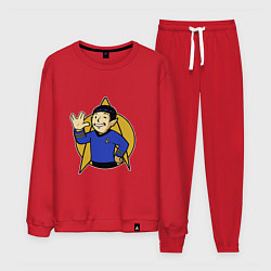 Костюм хлопковый мужской Spoke - vault boy, цвет: красный