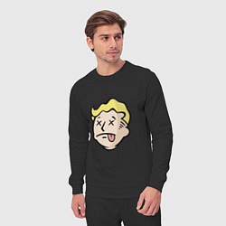 Костюм хлопковый мужской Dead vault boy, цвет: черный — фото 2