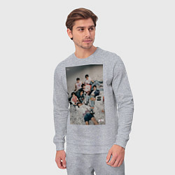Костюм хлопковый мужской Stray Kids Maxident, цвет: меланж — фото 2