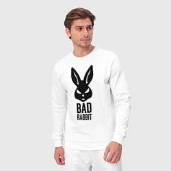 Костюм хлопковый мужской Bad rabbit, цвет: белый — фото 2