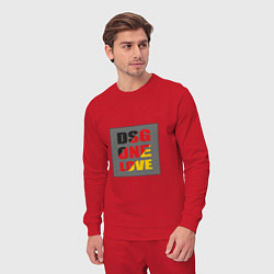 Костюм хлопковый мужской Коробка DSG, цвет: красный — фото 2