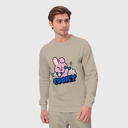 Костюм хлопковый мужской Cooky BT21 Jungkook, цвет: миндальный — фото 2