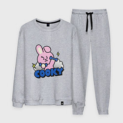 Костюм хлопковый мужской Cooky BT21 Jungkook, цвет: меланж