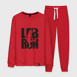 Костюм хлопковый мужской Lebron Dunk, цвет: красный