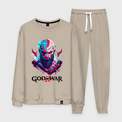 Костюм хлопковый мужской God of War, Kratos, цвет: миндальный