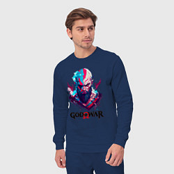Костюм хлопковый мужской God of War, Kratos, цвет: тёмно-синий — фото 2