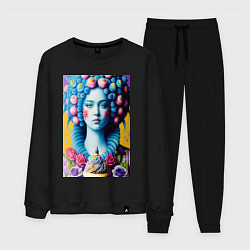 Мужской костюм Сладкая женщина голубой - нейросеть