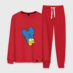 Костюм хлопковый мужской Marge Wu-Tang, цвет: красный