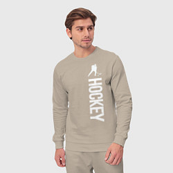 Костюм хлопковый мужской Hockey, цвет: миндальный — фото 2