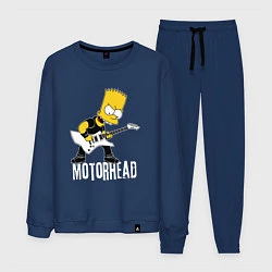 Костюм хлопковый мужской Motorhead Барт Симпсон рокер, цвет: тёмно-синий