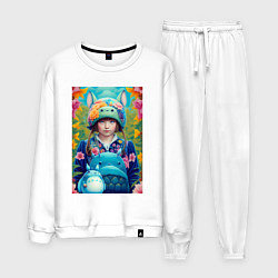 Мужской костюм Girl with Totoro - fantasy - neural network