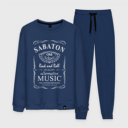 Костюм хлопковый мужской Sabaton в стиле Jack Daniels, цвет: тёмно-синий