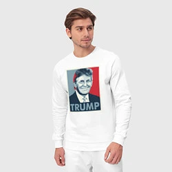 Костюм хлопковый мужской Trump, цвет: белый — фото 2