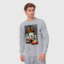 Костюм хлопковый мужской Мухаммед Али великий, цвет: меланж — фото 2